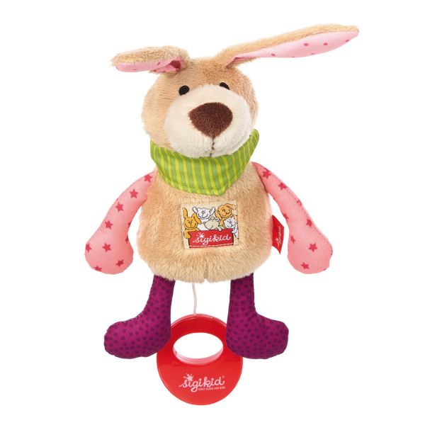 Baby Mini-Spieluhr Hase rosa