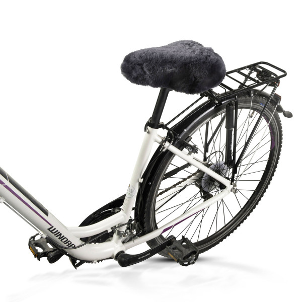 Fahrradsattel-Bezug aus Lammfell
