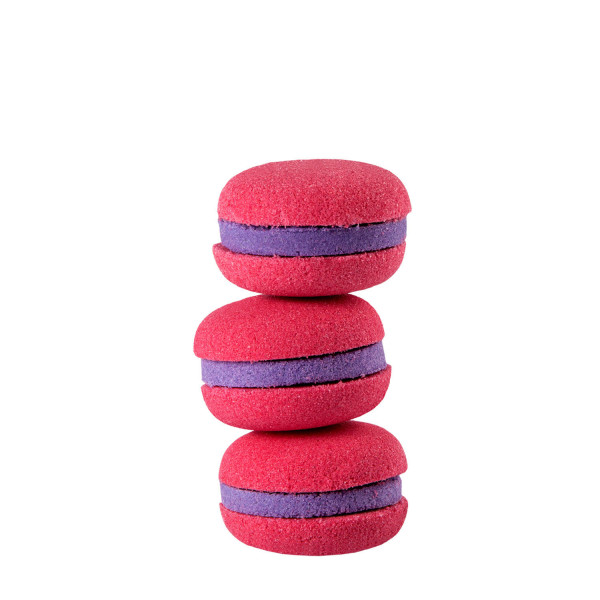 Badebombe Macarons - Johannisbeere