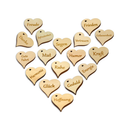 Zirbenholz Herzanhänger Zirbenholz Herzanhänger