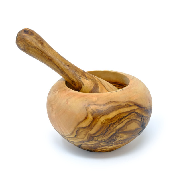 Olivenholz Mörser 12 cm