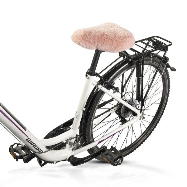 Fahrradsattel-Bezug Lammfell