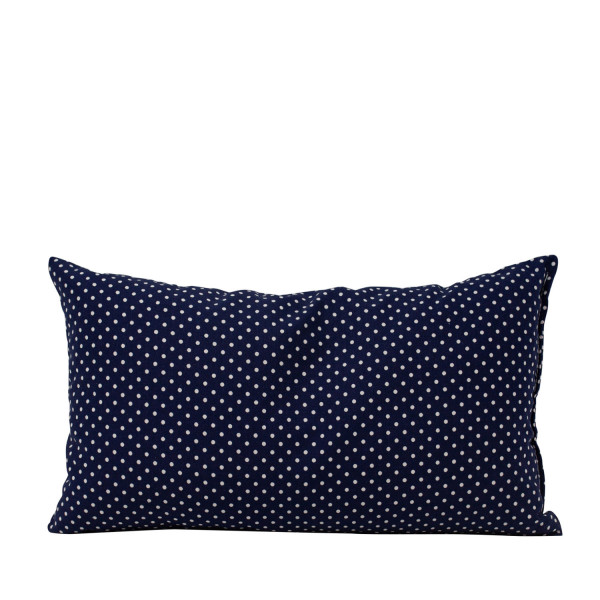 "Kopfschmerz" Kissen blau/weiß klein