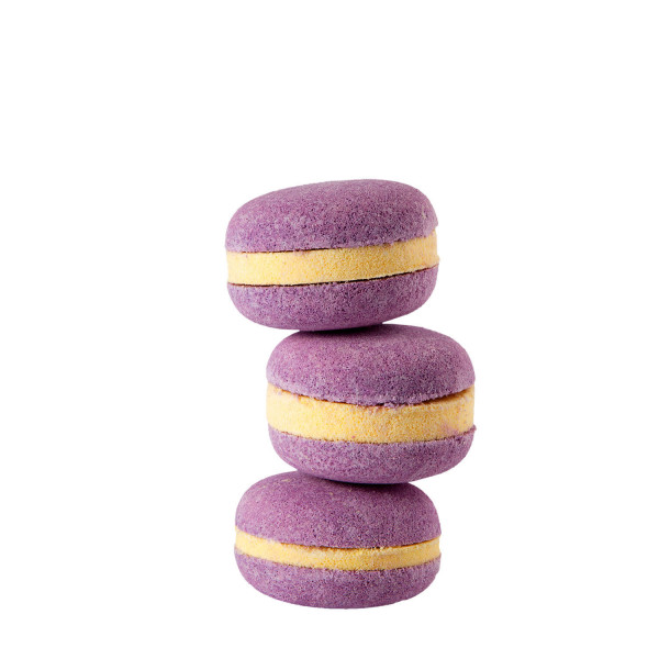 Badebombe Macarons - Passionsfrucht